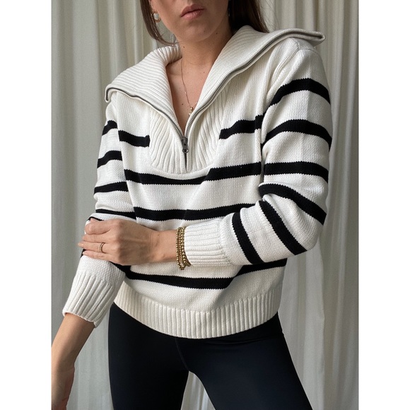 JANE STRIPED PULLOVER — In Off white - Picture 7 of 9